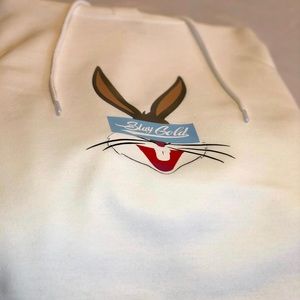 Easter Stay Gold White Hoodie